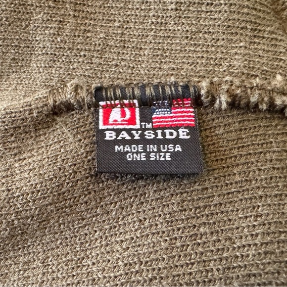 Bayside Olive Green Beanie – “Assholes Live Forever” ALF Patch – Made in USA - Picture 6 of 8